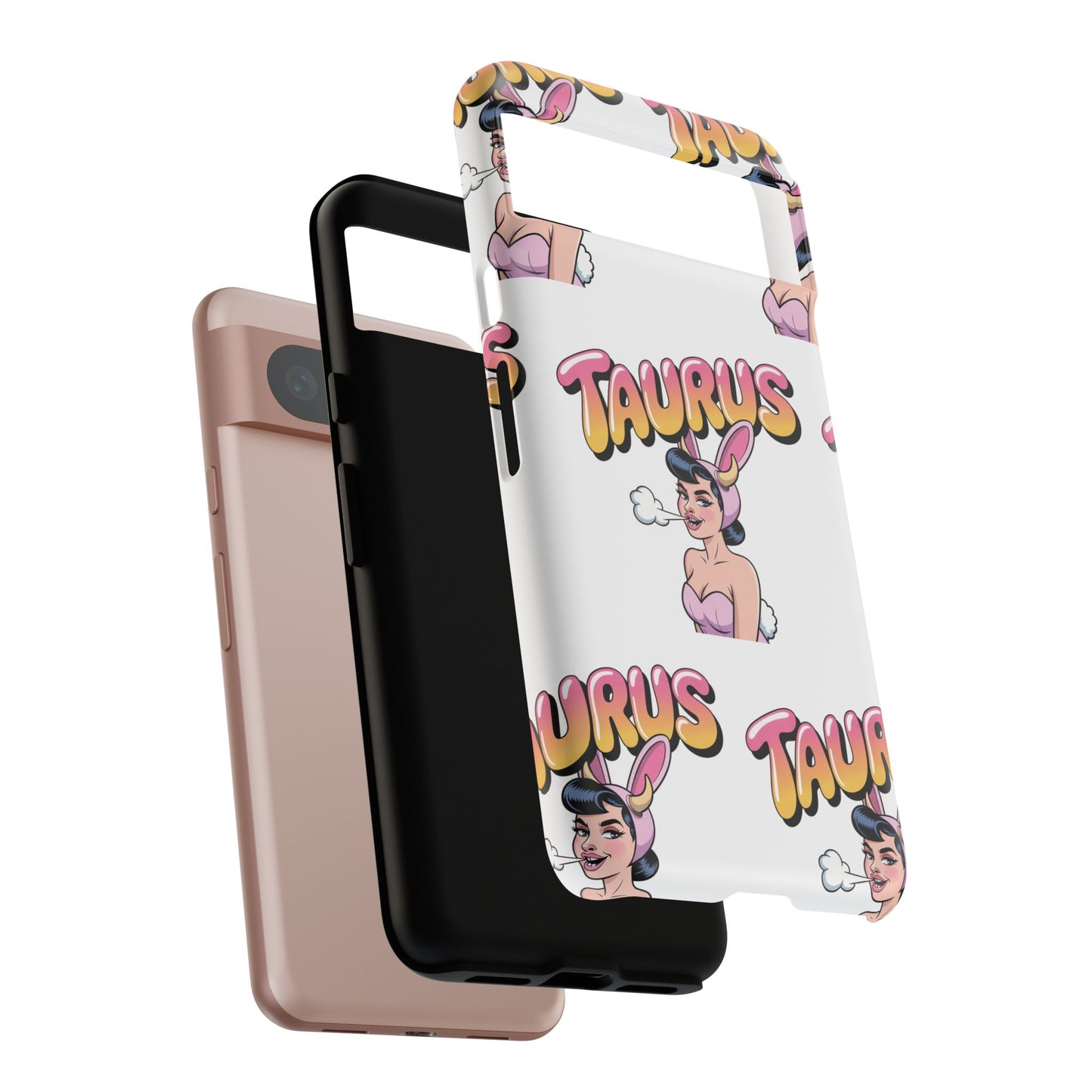 Stylish “Taurus” Phone Case, Cartoon Design