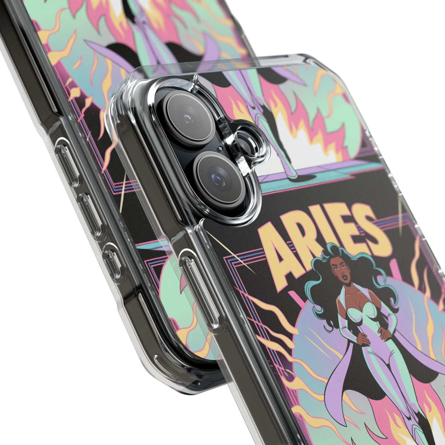 Aries MagSafe Phone Case, Clear Impact Case for Astrology Lovers