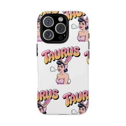 Stylish “Taurus” Phone Case, Cartoon Design