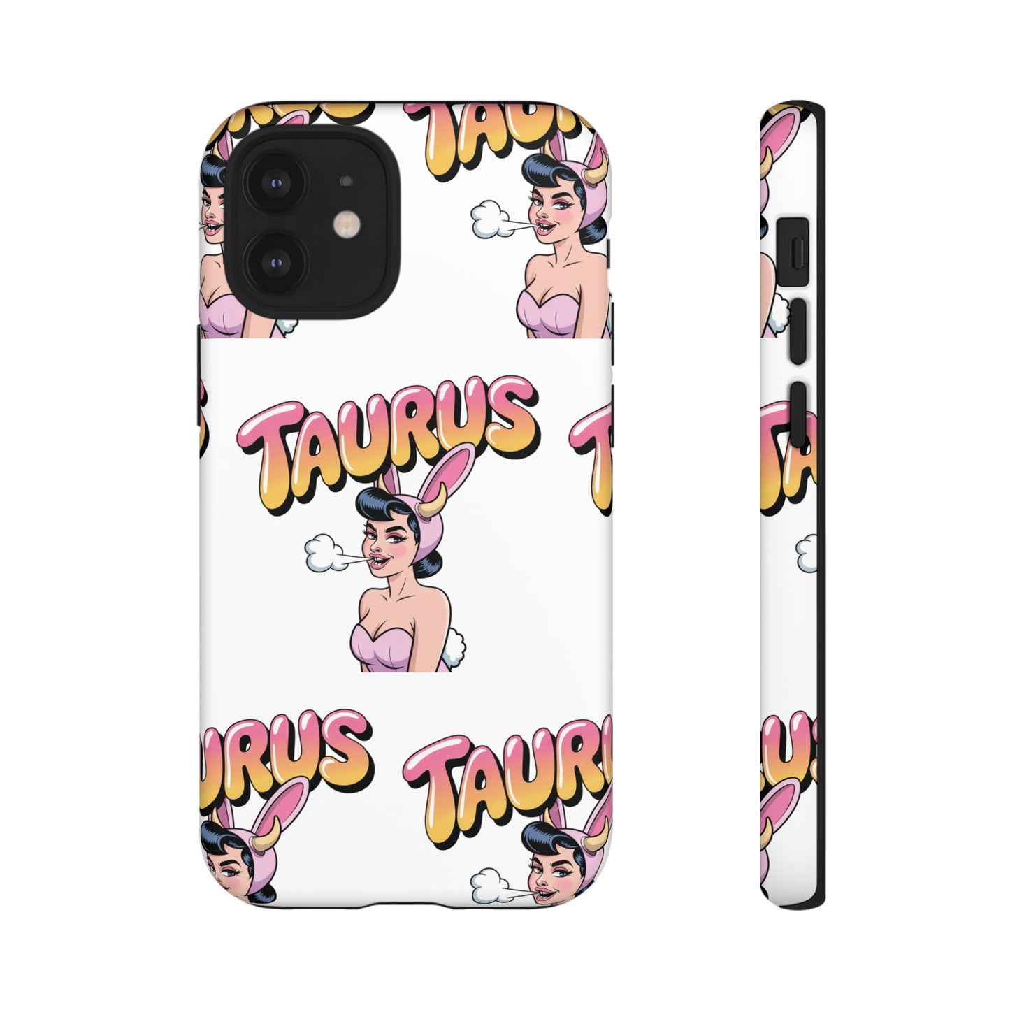Stylish “Taurus” Phone Case, Cartoon Design