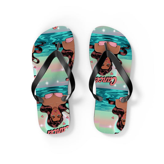 Zodiac ‘CANCER’ Beach Flip Flops - Summer Sandals