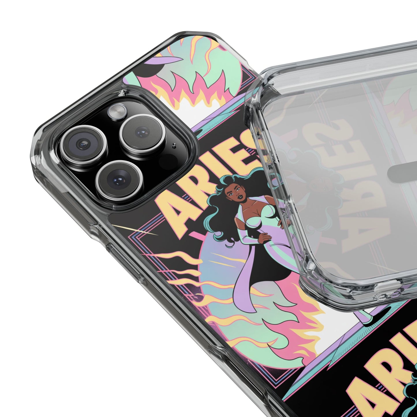 Aries MagSafe Phone Case, Clear Impact Case for Astrology Lovers