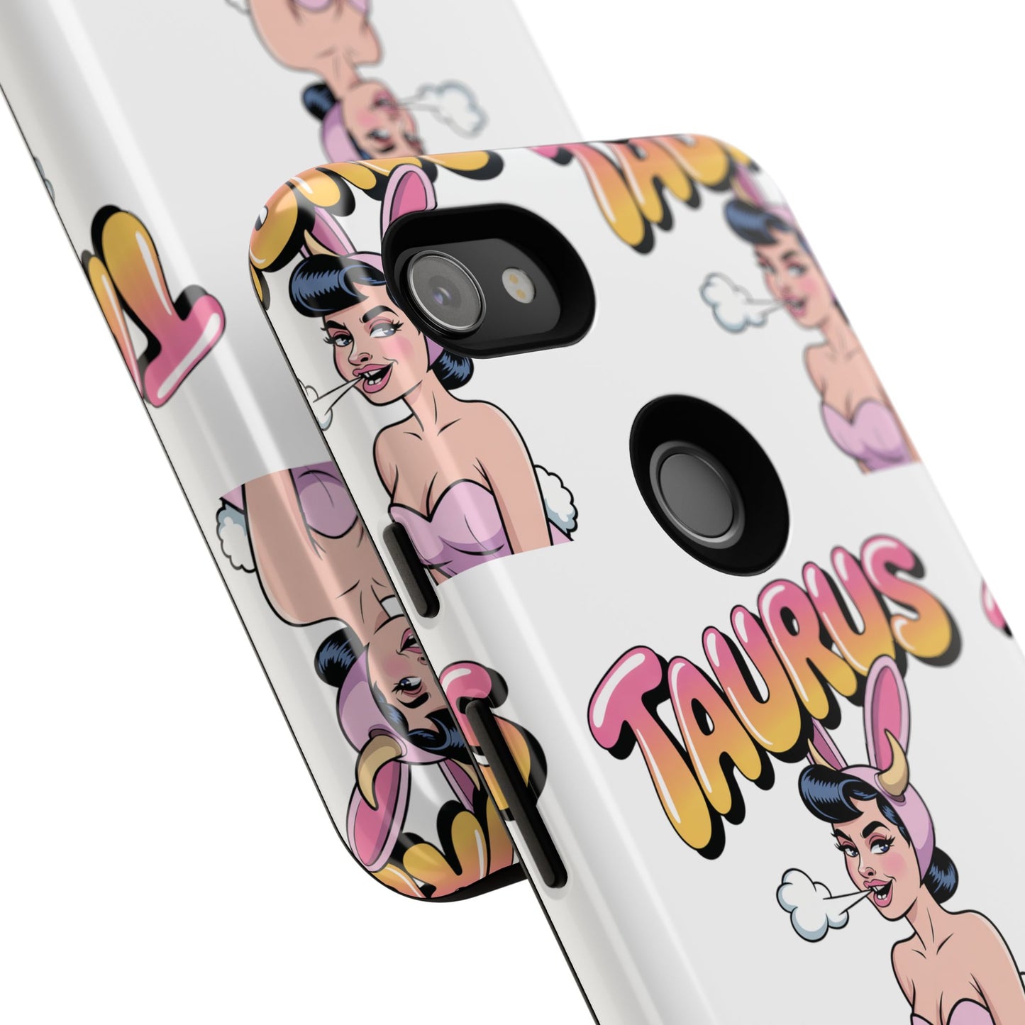 Stylish “Taurus” Phone Case, Cartoon Design