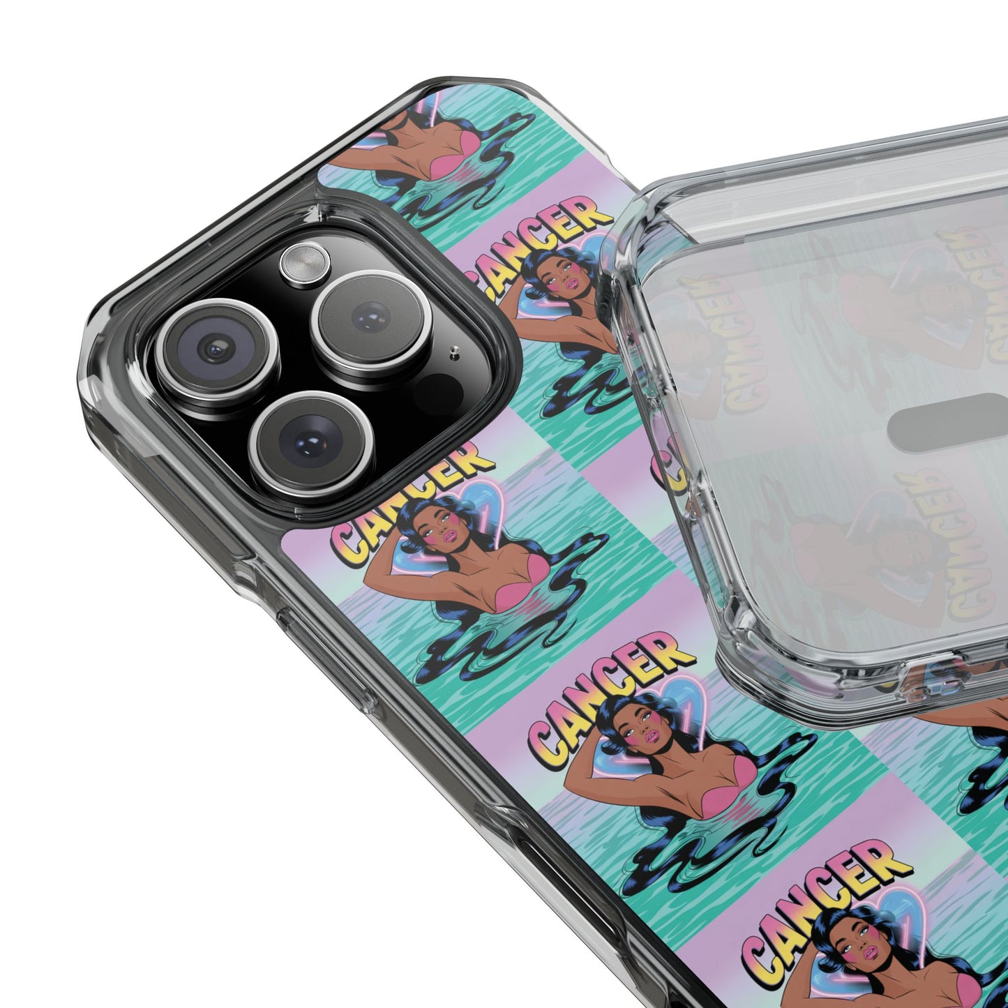 Cancer Zodiac MagSafe Clear Phone Case, Astrology Gift
