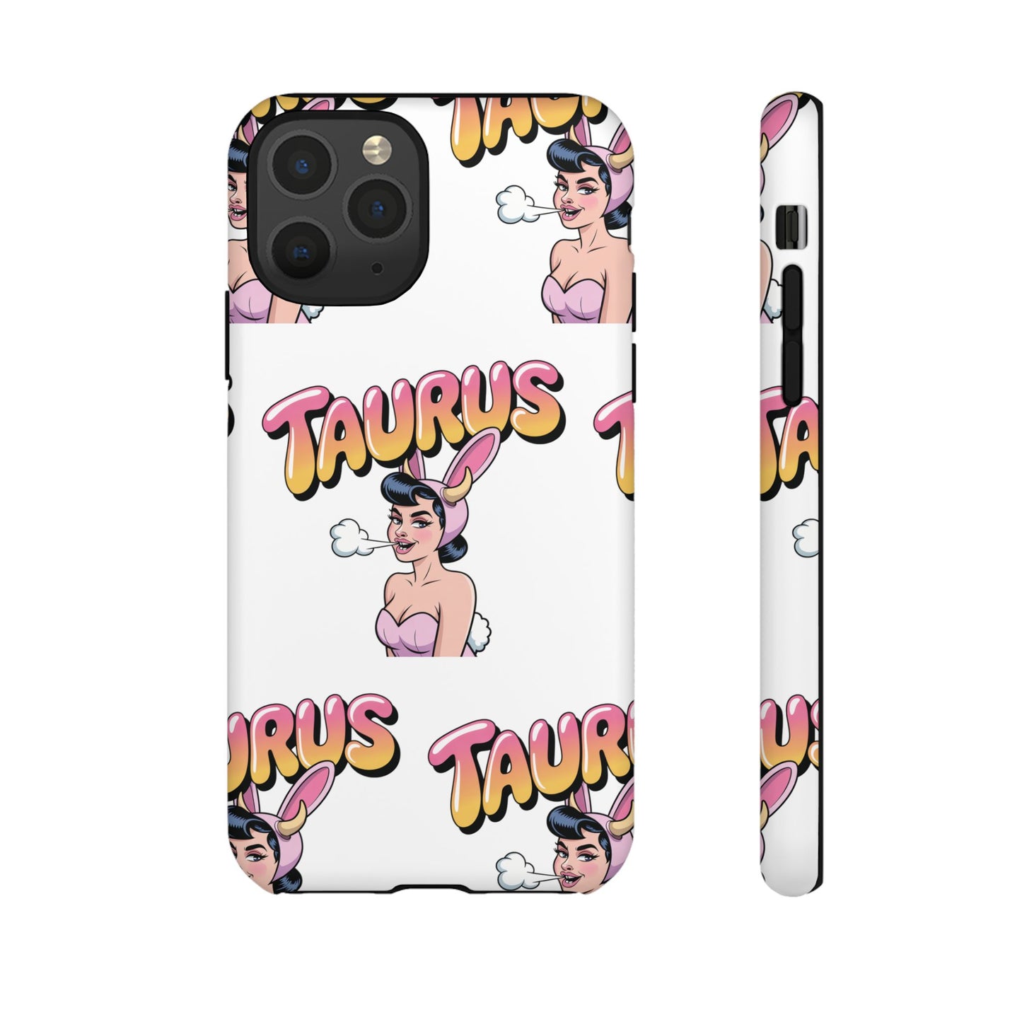 Stylish “Taurus” Phone Case, Cartoon Design