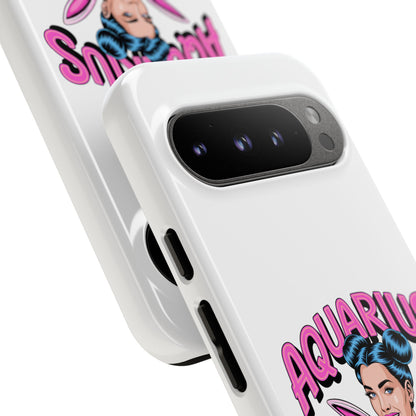 “AQUARIUS” Phone Case with Retro Look