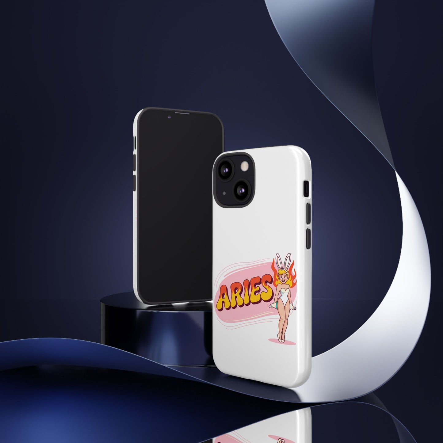 “ARIES” Cute Bunny Phone Case, Tough Phone Cover, Retro Style Case