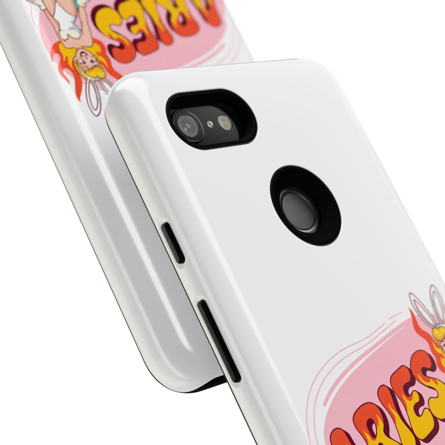 “ARIES” Cute Bunny Phone Case, Tough Phone Cover, Retro Style Case