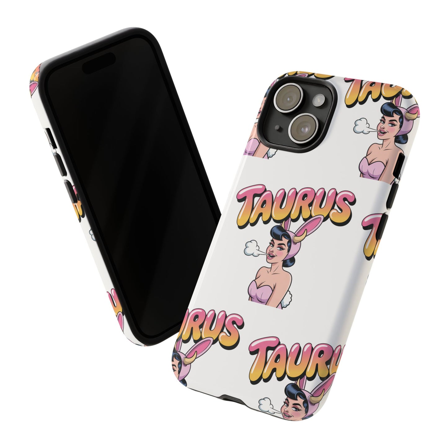 Stylish “Taurus” Phone Case, Cartoon Design