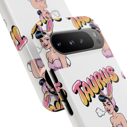 Stylish “Taurus” Phone Case, Cartoon Design