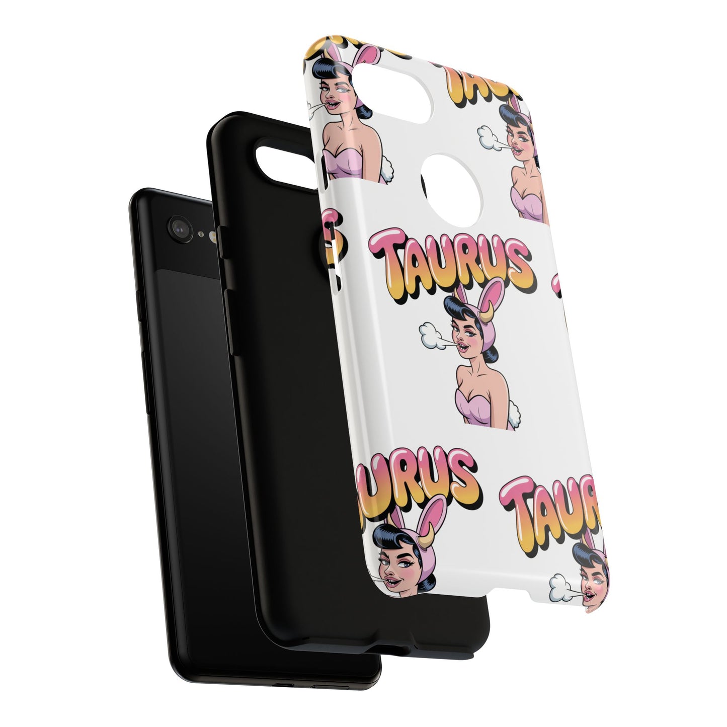 Stylish “Taurus” Phone Case, Cartoon Design