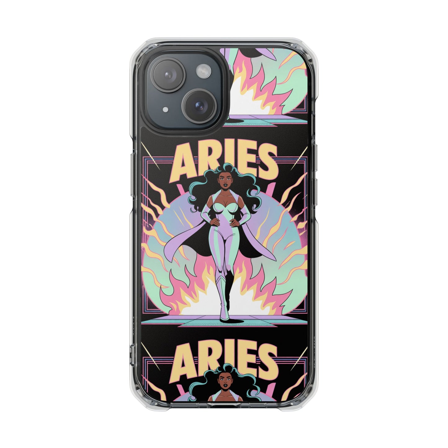Aries MagSafe Phone Case, Clear Impact Case for Astrology Lovers