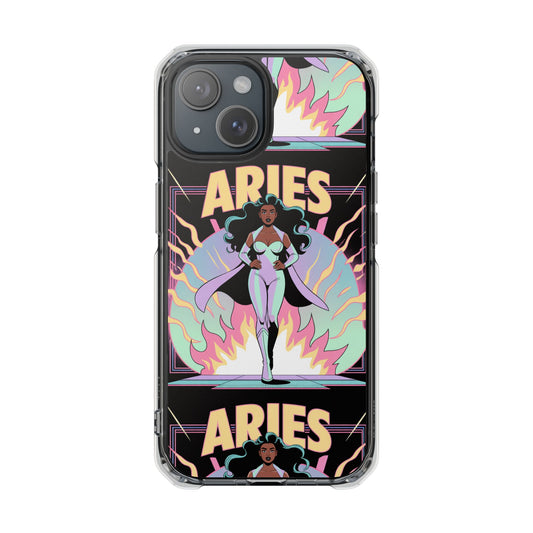 Aries MagSafe Phone Case, Clear Impact Case for Astrology Lovers