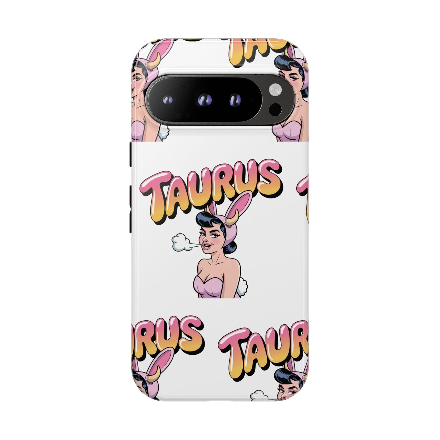 Stylish “Taurus” Phone Case, Cartoon Design