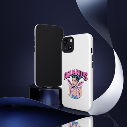 “AQUARIUS” Phone Case with Retro Look