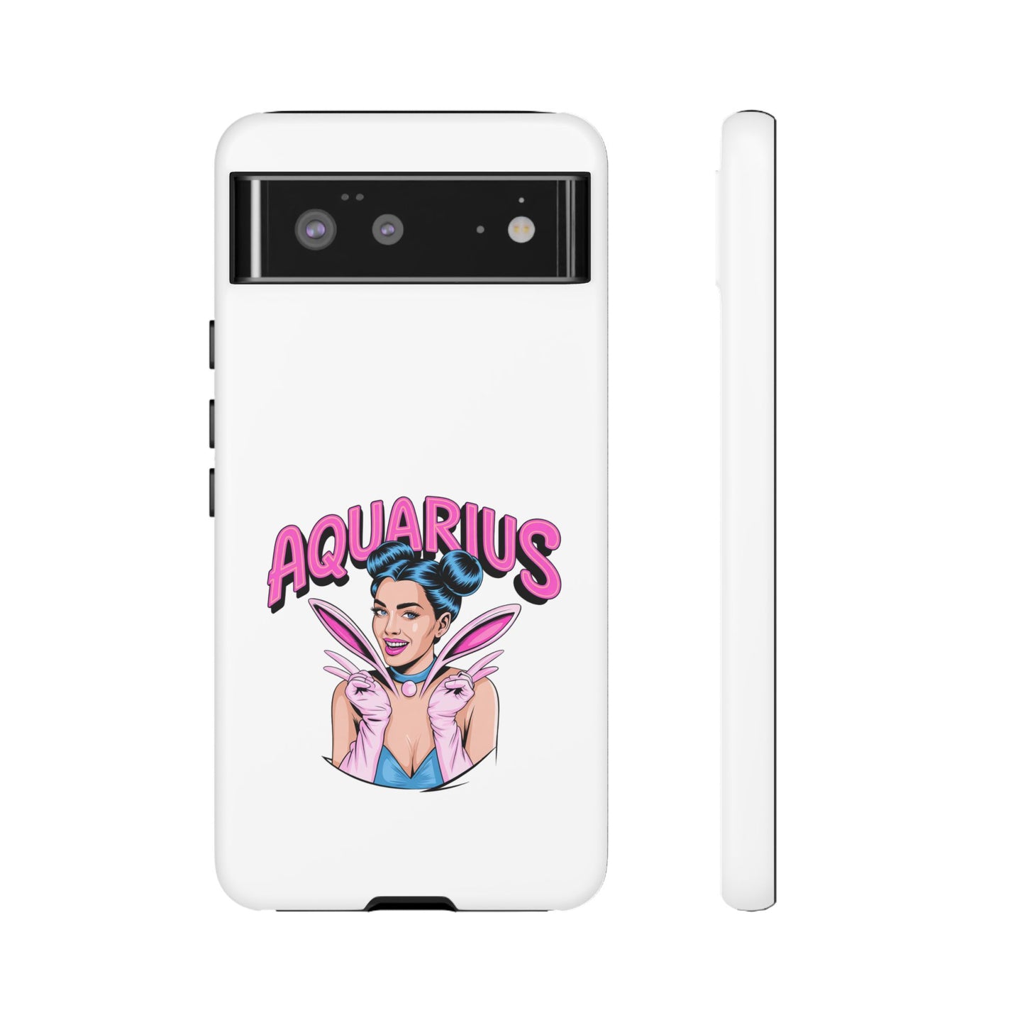 “AQUARIUS” Phone Case with Retro Look