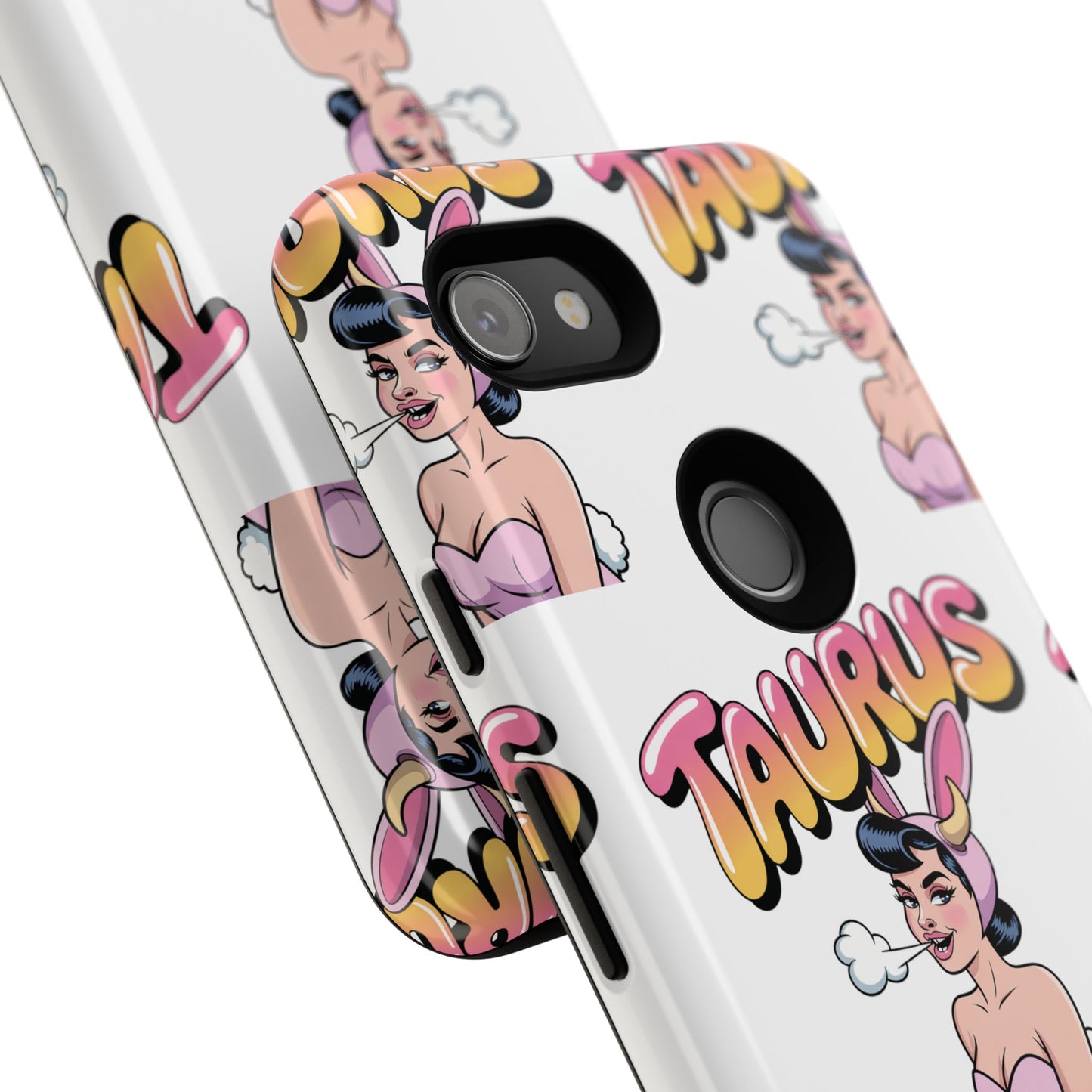 Stylish “Taurus” Phone Case, Cartoon Design