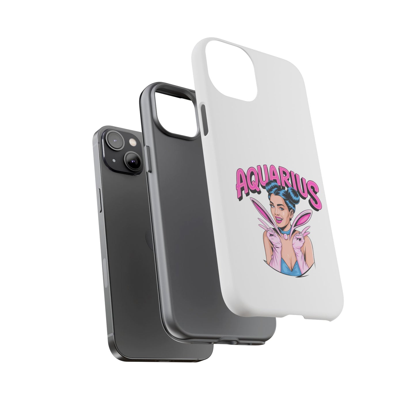 “AQUARIUS” Phone Case with Retro Look