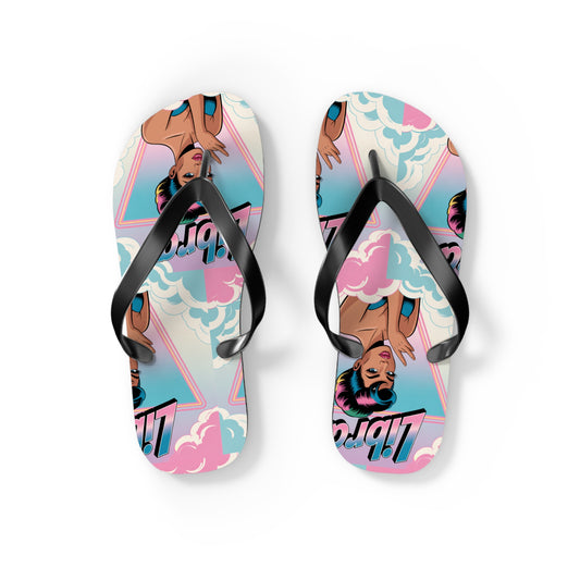 ‘LIBRA’ Flip Flops for Summer Fun, Vacation Footwear, Pool Party Essentials