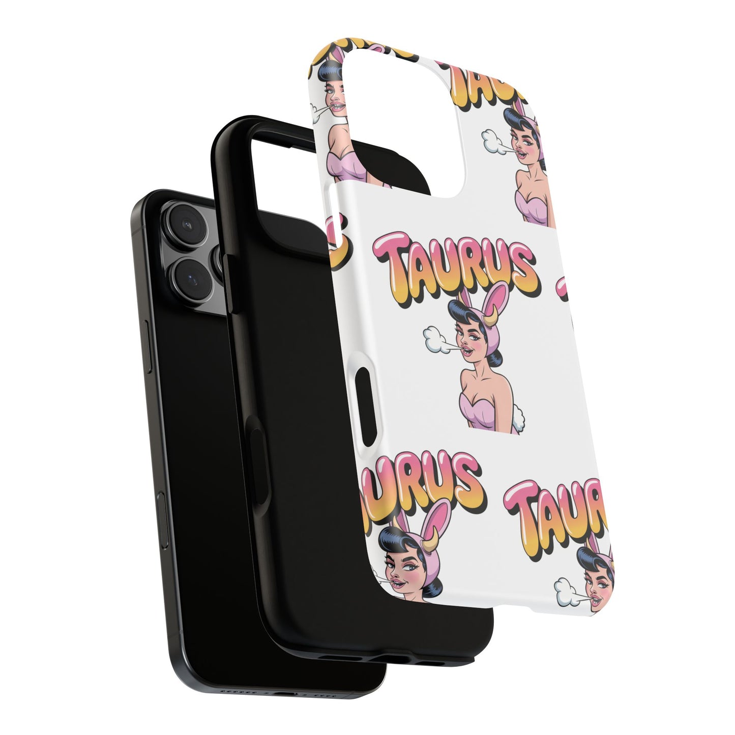 Stylish “Taurus” Phone Case, Cartoon Design