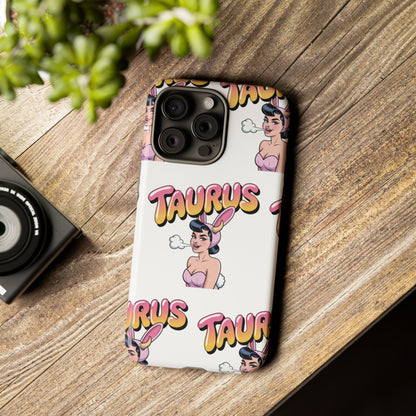 Stylish “Taurus” Phone Case, Cartoon Design