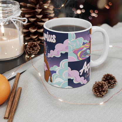 Aquarius Zodiac Mug, Horoscope Cup, Astrology Gift
