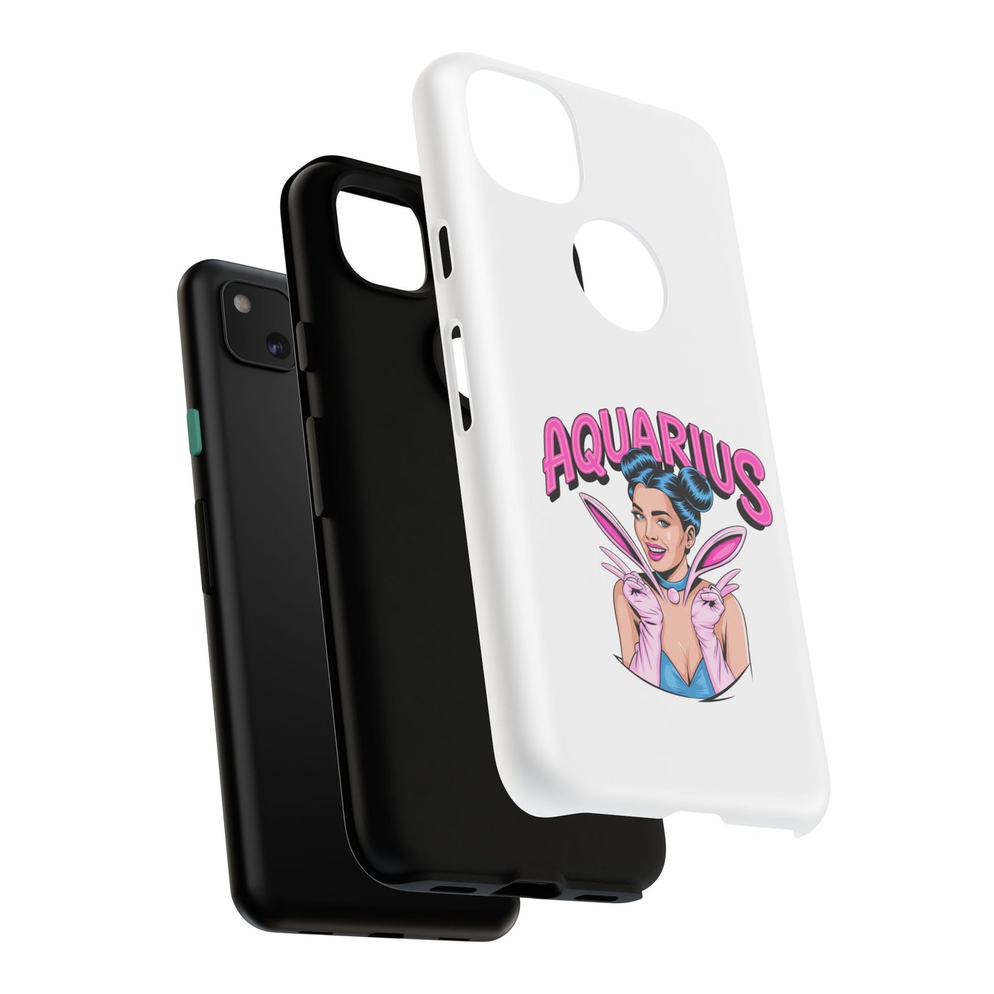 “AQUARIUS” Phone Case with Retro Look