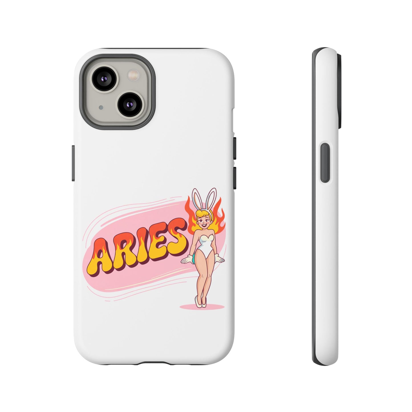 “ARIES” Cute Bunny Phone Case, Tough Phone Cover, Retro Style Case
