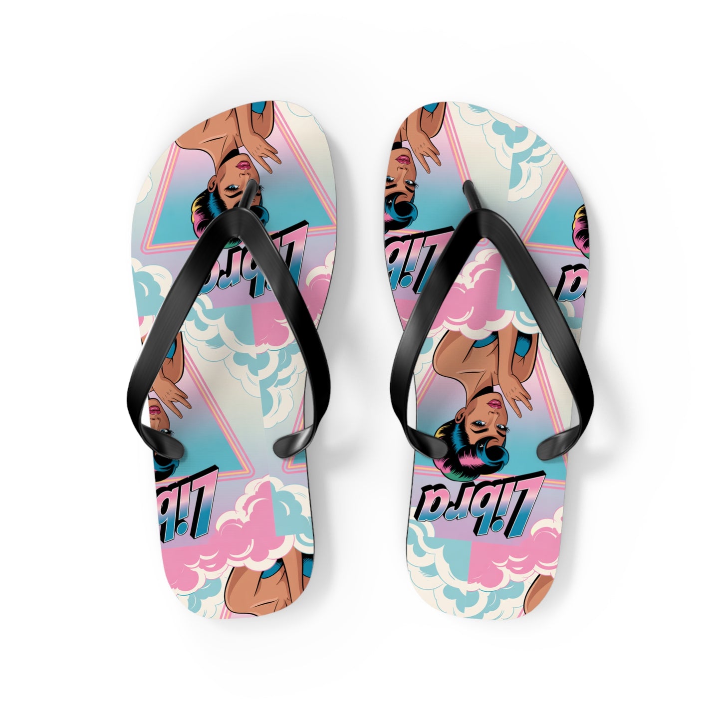 ‘LIBRA’ Flip Flops for Summer Fun, Vacation Footwear, Pool Party Essentials
