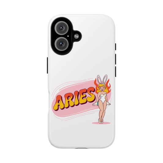 “ARIES” Cute Bunny Phone Case, Tough Phone Cover, Retro Style Case