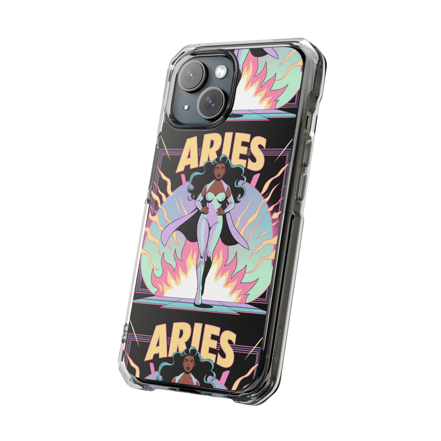 Aries MagSafe Phone Case, Clear Impact Case for Astrology Lovers