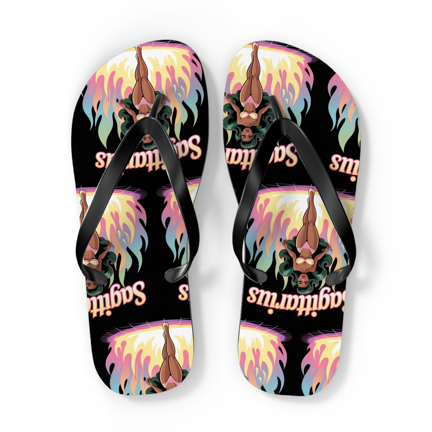 ‘SAGITTARIUS’ Summer Flip Flops - Beach Footwear, Sandals