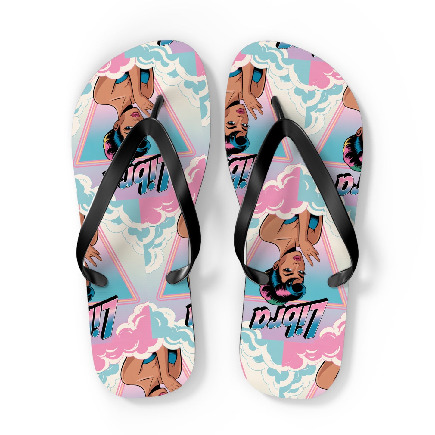 ‘LIBRA’ Flip Flops for Summer Fun, Vacation Footwear, Pool Party Essentials