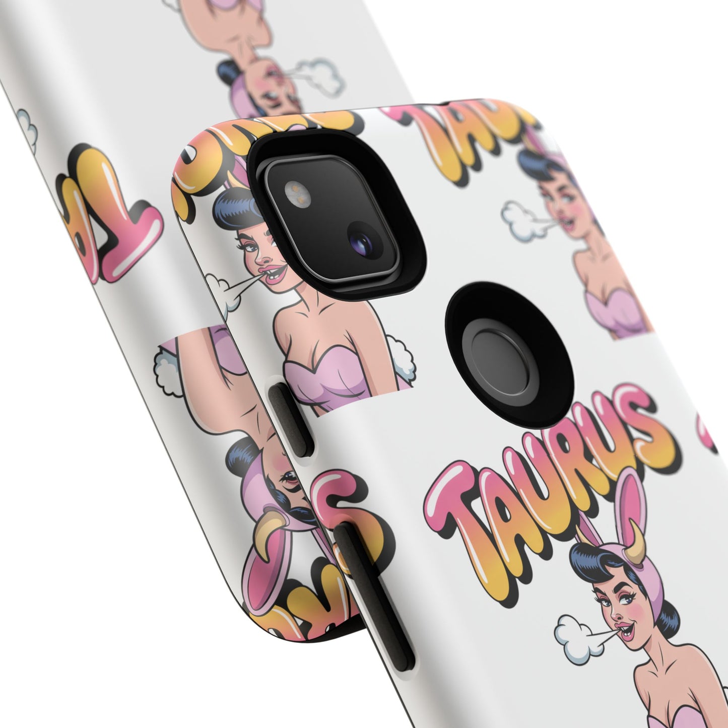 Stylish “Taurus” Phone Case, Cartoon Design