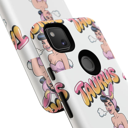 Stylish “Taurus” Phone Case, Cartoon Design