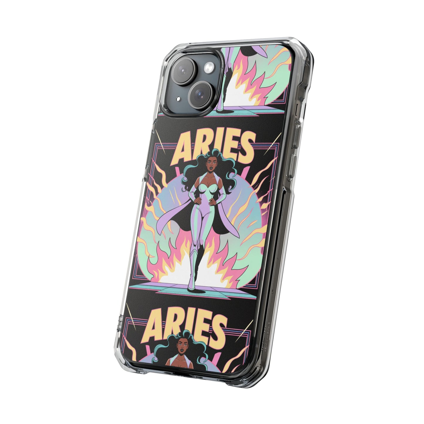 Aries MagSafe Phone Case, Clear Impact Case for Astrology Lovers