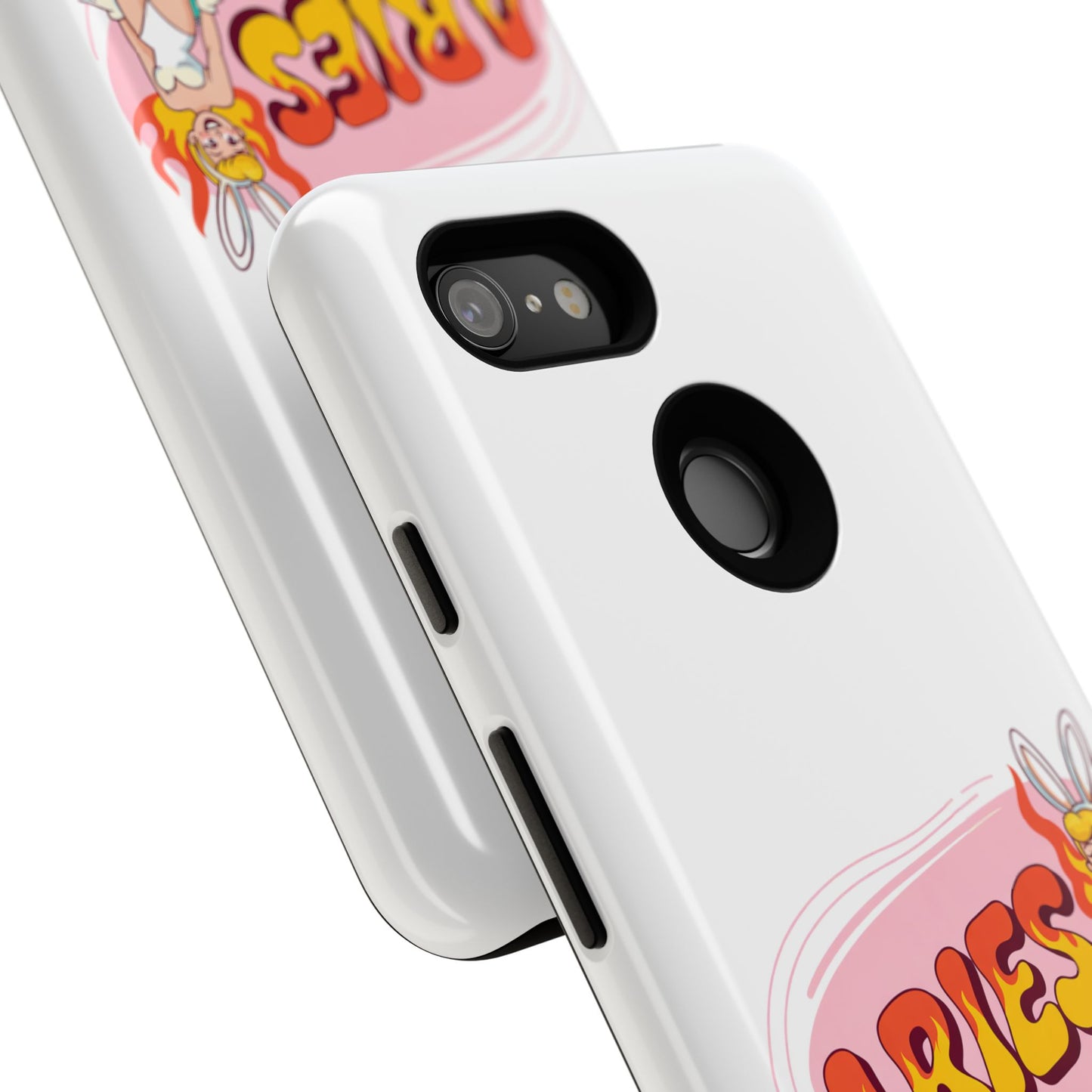“ARIES” Cute Bunny Phone Case, Tough Phone Cover, Retro Style Case