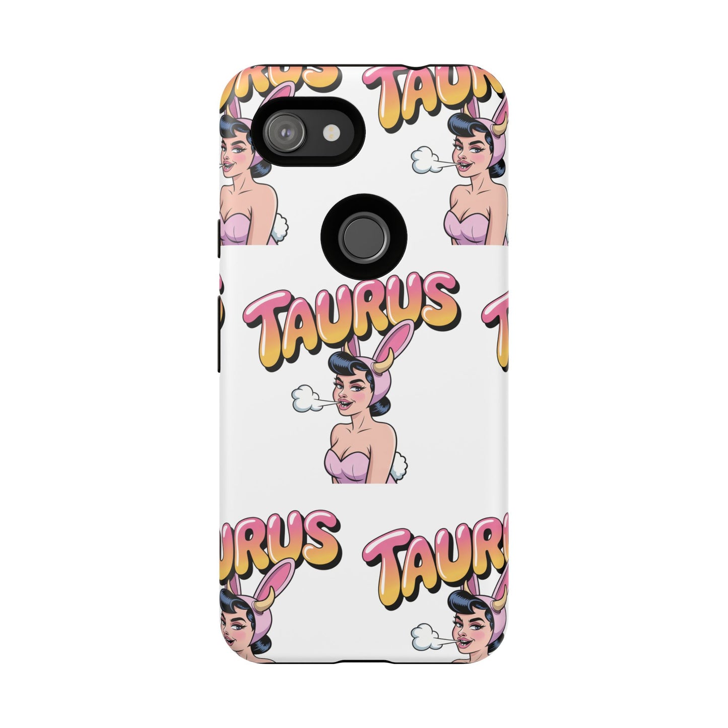 Stylish “Taurus” Phone Case, Cartoon Design