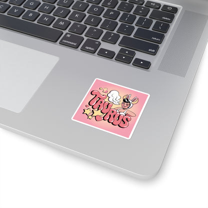 Cute Taurus Stickers, Zodiac Decor