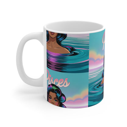 Pisces Zodiac Mug, Astrology Coffee Cup