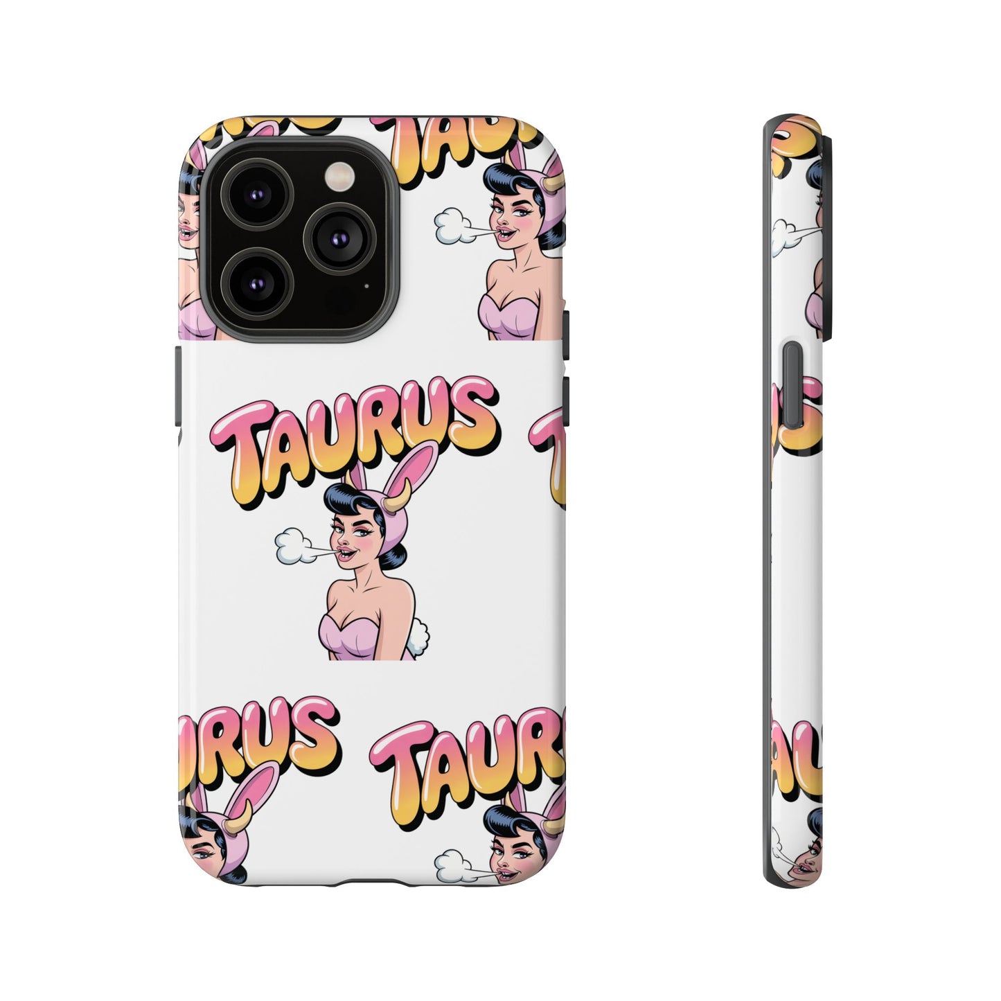 Stylish “Taurus” Phone Case, Cartoon Design