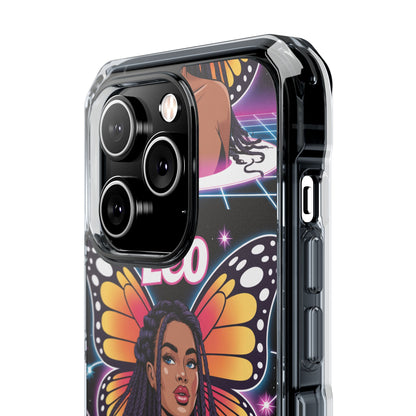 Leo Vibrant Zodiac MagSafe magnetic Phone Case | Butterfly Design