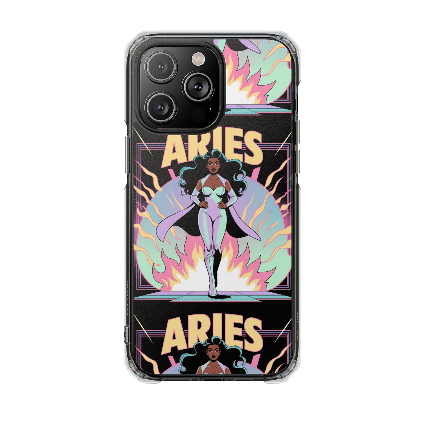 Aries MagSafe Phone Case, Clear Impact Case for Astrology Lovers