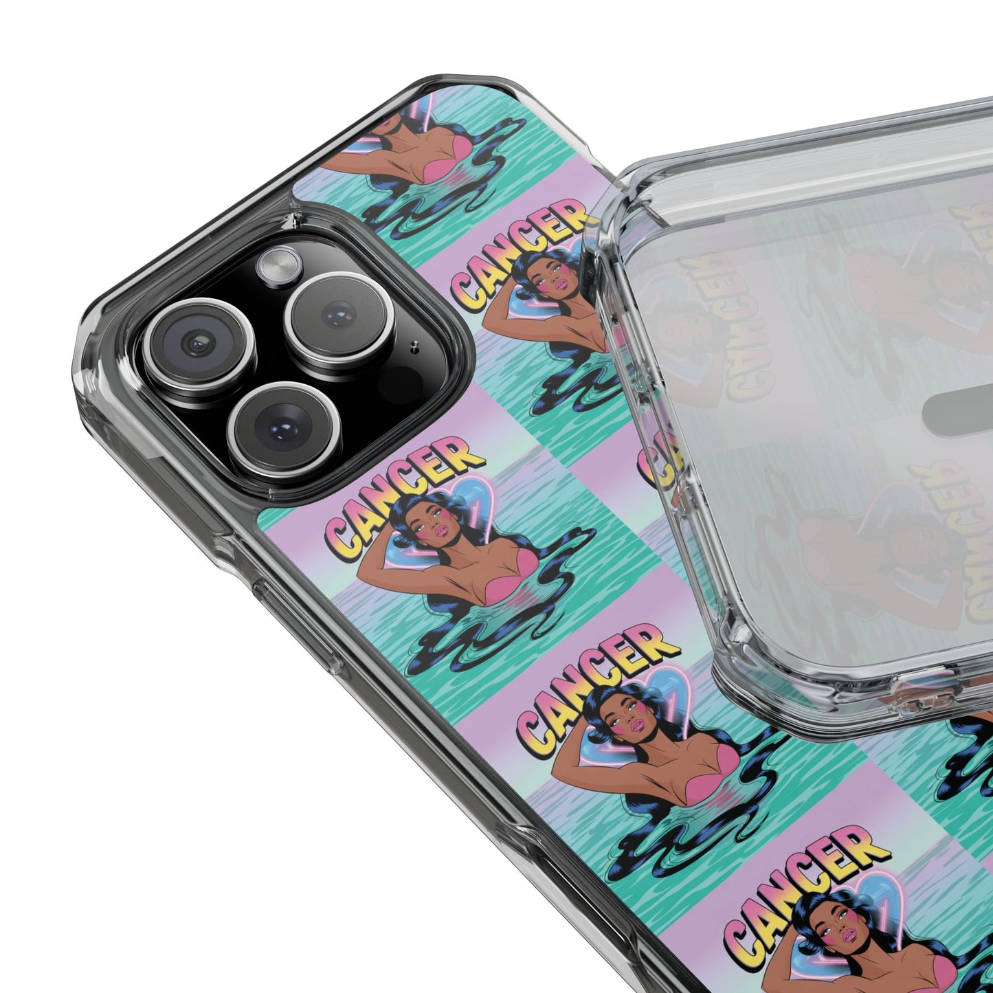 Cancer Zodiac MagSafe Clear Phone Case, Astrology Gift