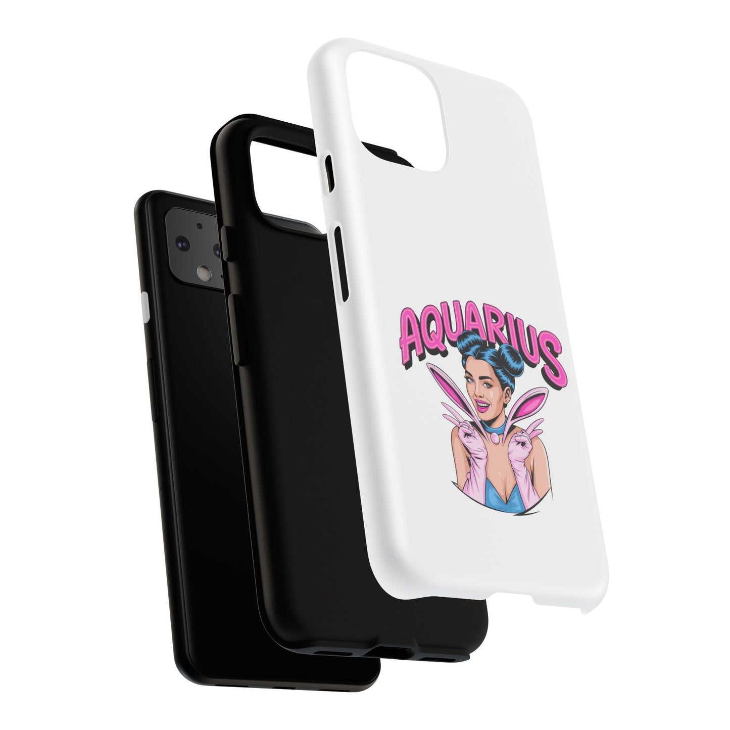 “AQUARIUS” Phone Case with Retro Look