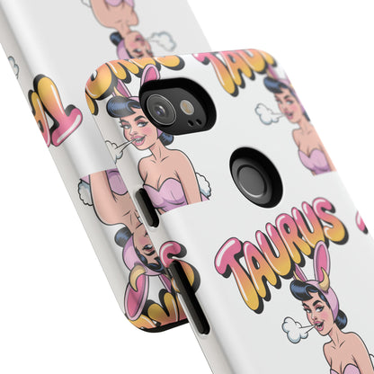 Stylish “Taurus” Phone Case, Cartoon Design