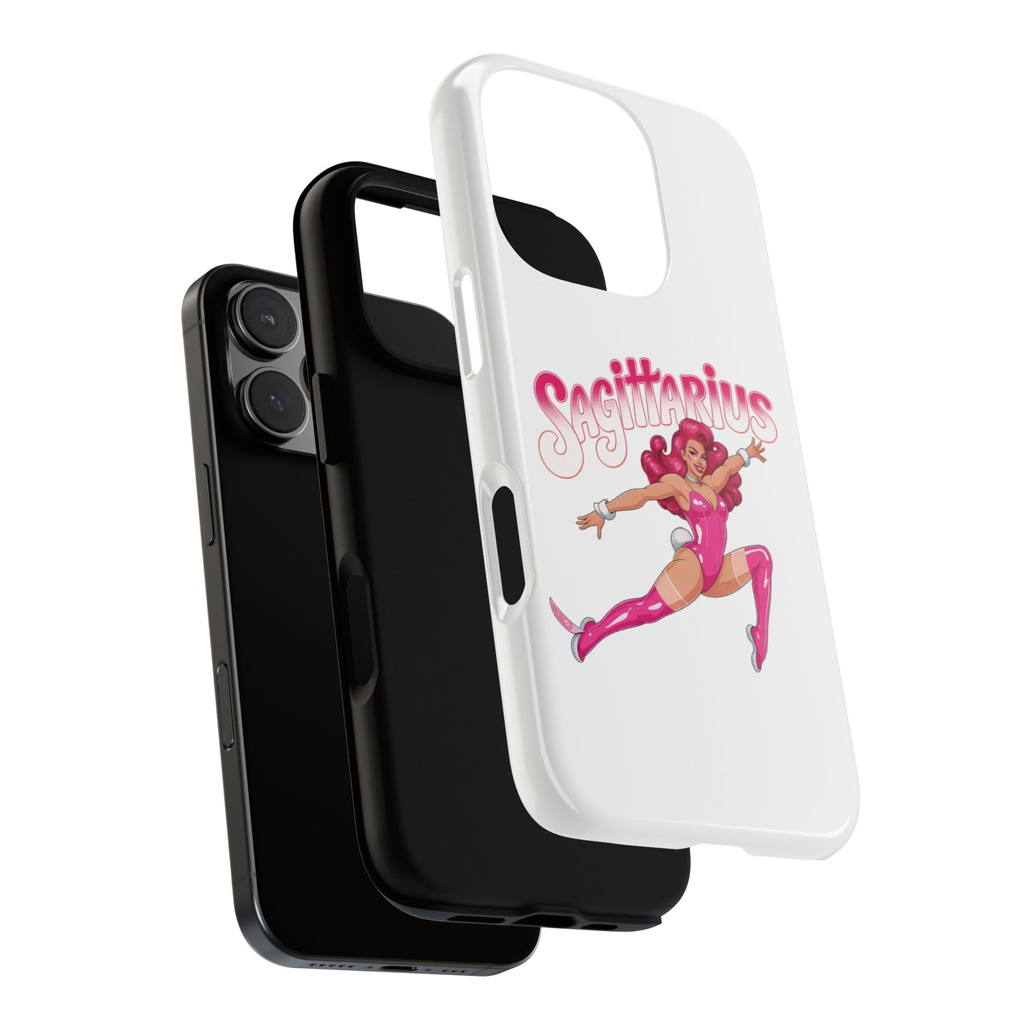 “Sagittarius” phone case Pink Dollar Bill Woman Bunny Costume