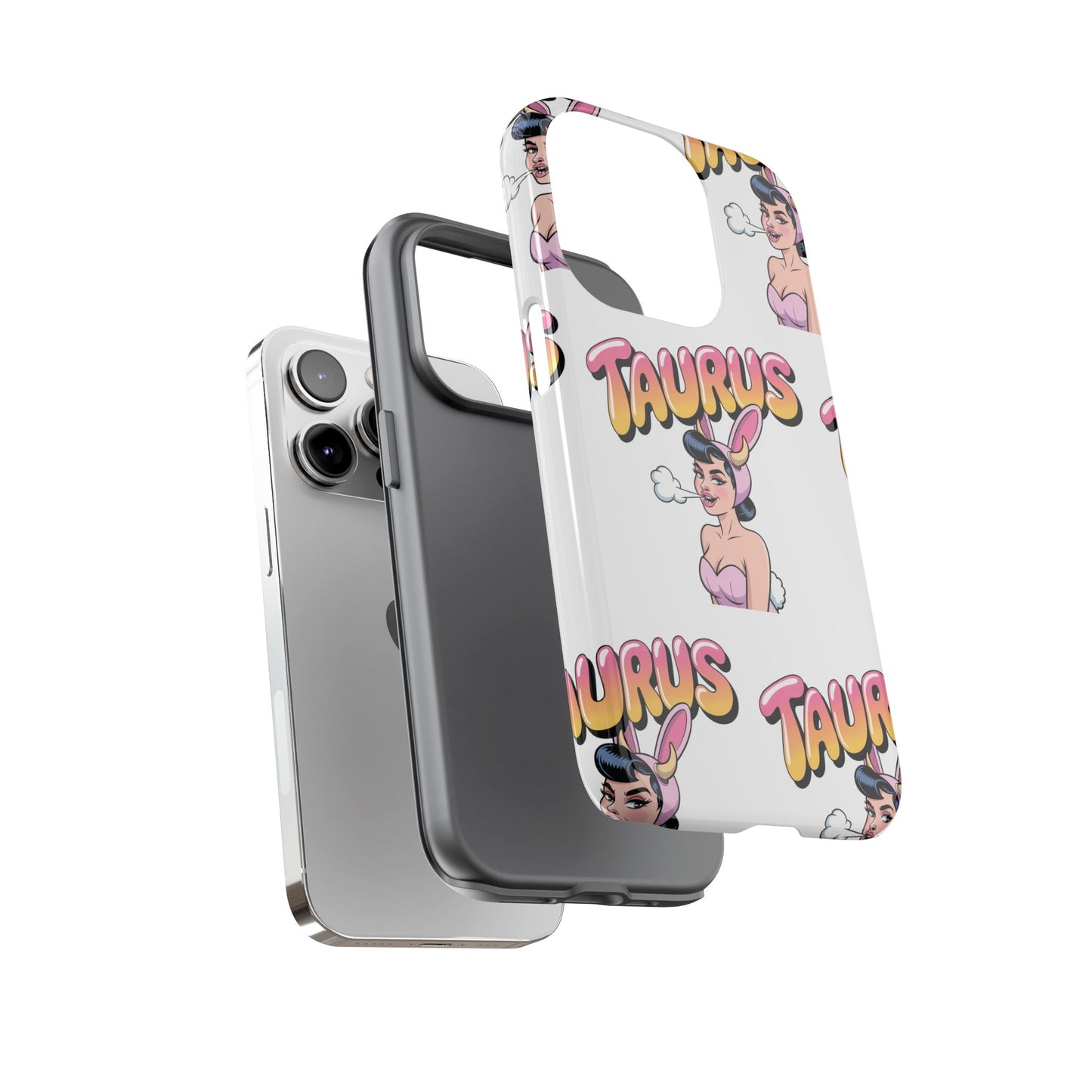 Stylish “Taurus” Phone Case, Cartoon Design