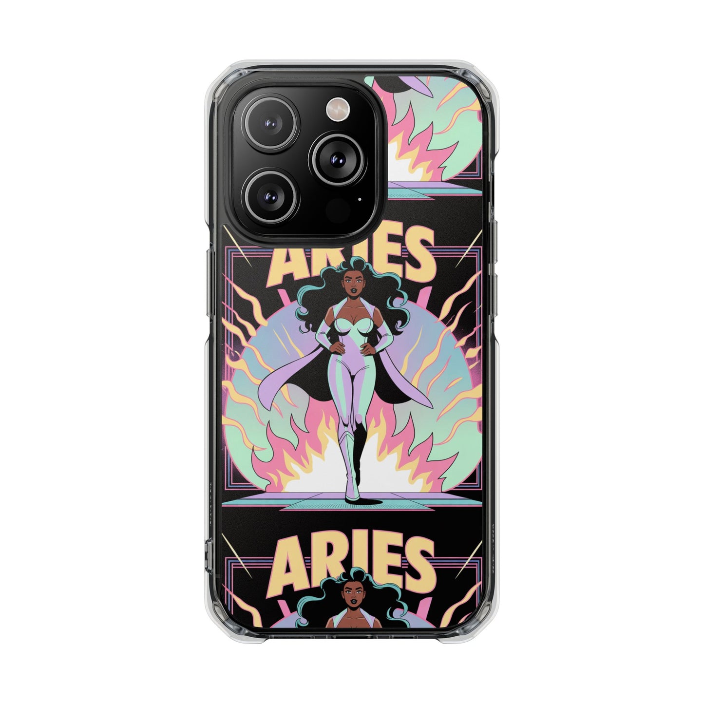 Aries MagSafe Phone Case, Clear Impact Case for Astrology Lovers