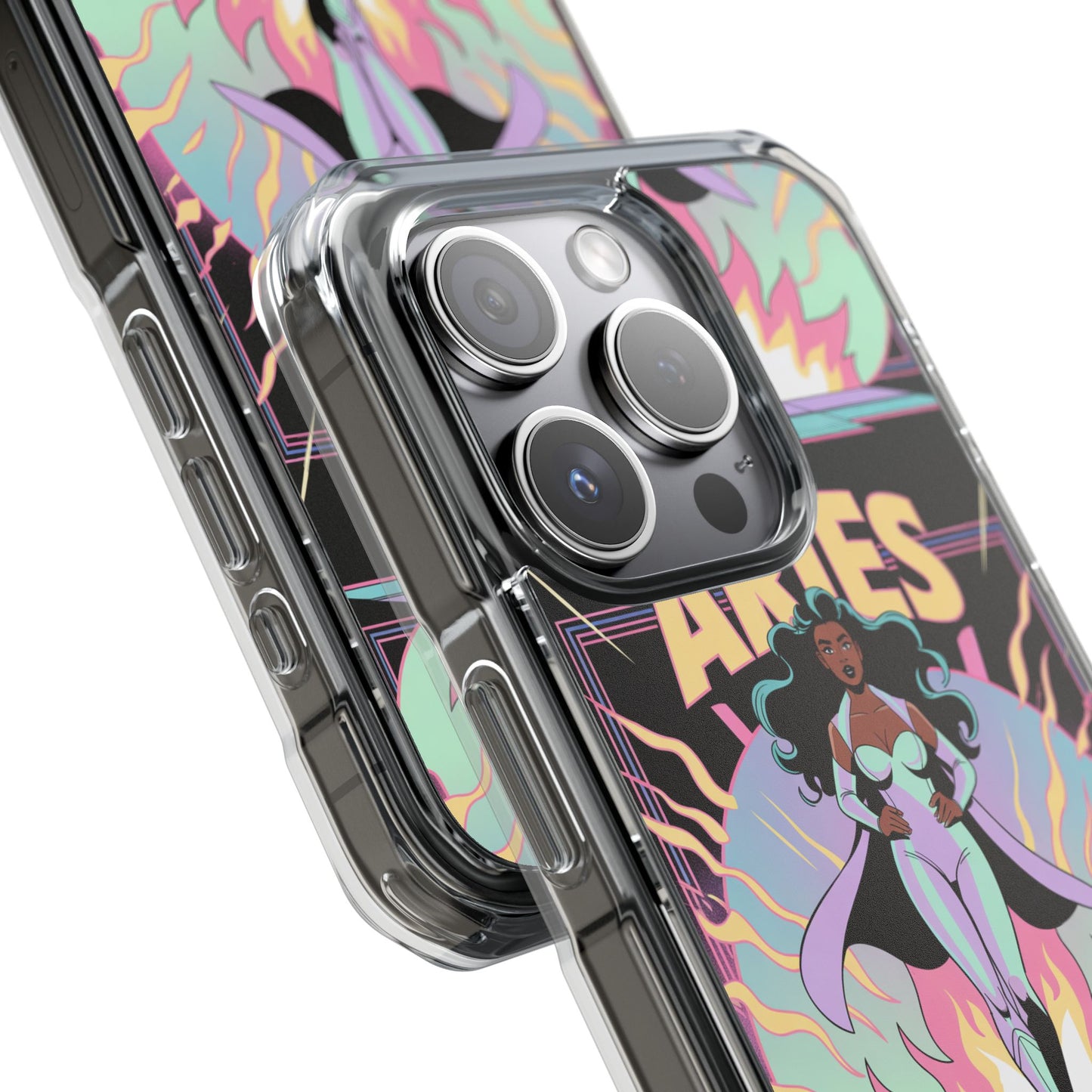 Aries MagSafe Phone Case, Clear Impact Case for Astrology Lovers